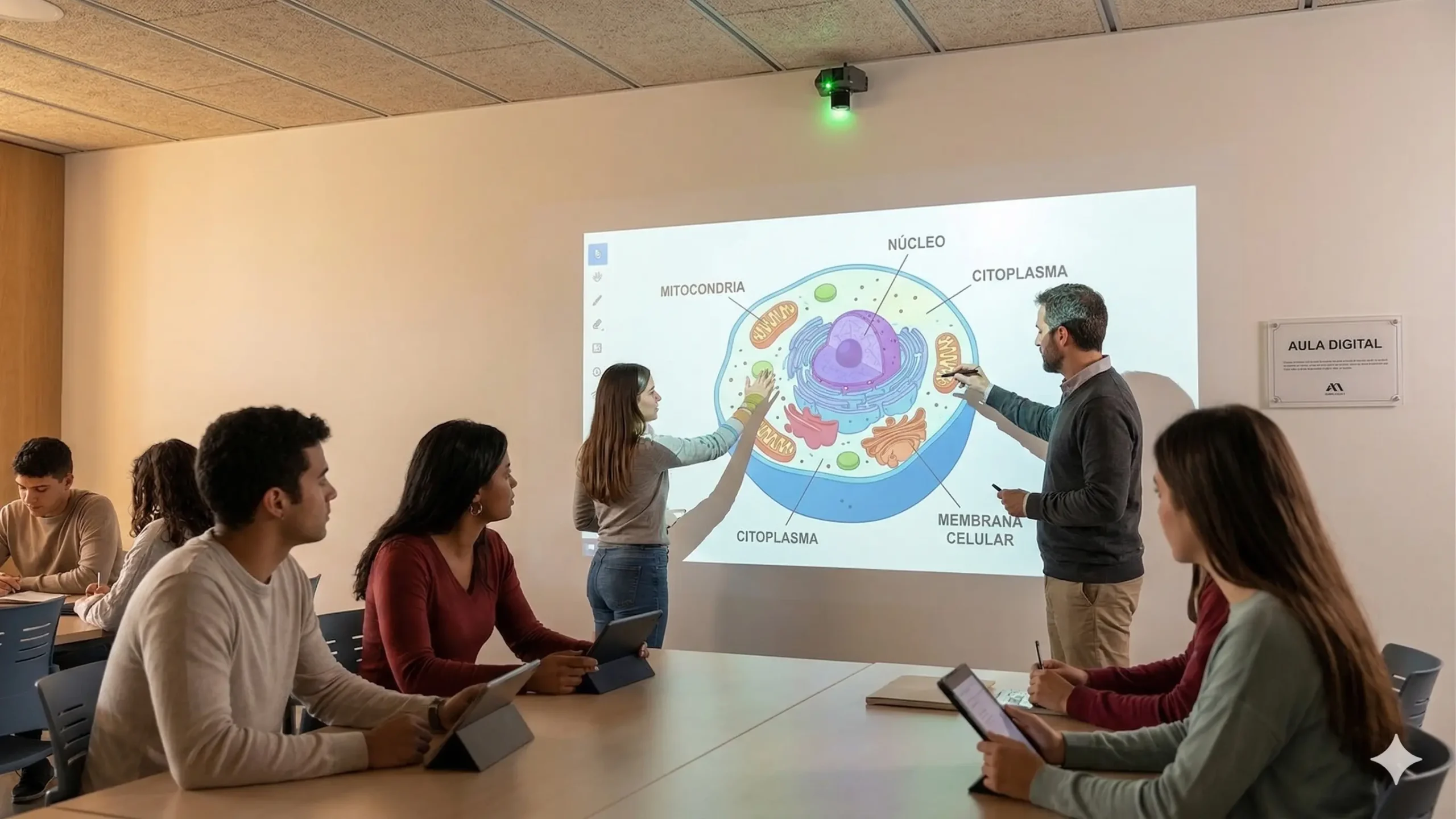 Professional interactive wall installation in a museum