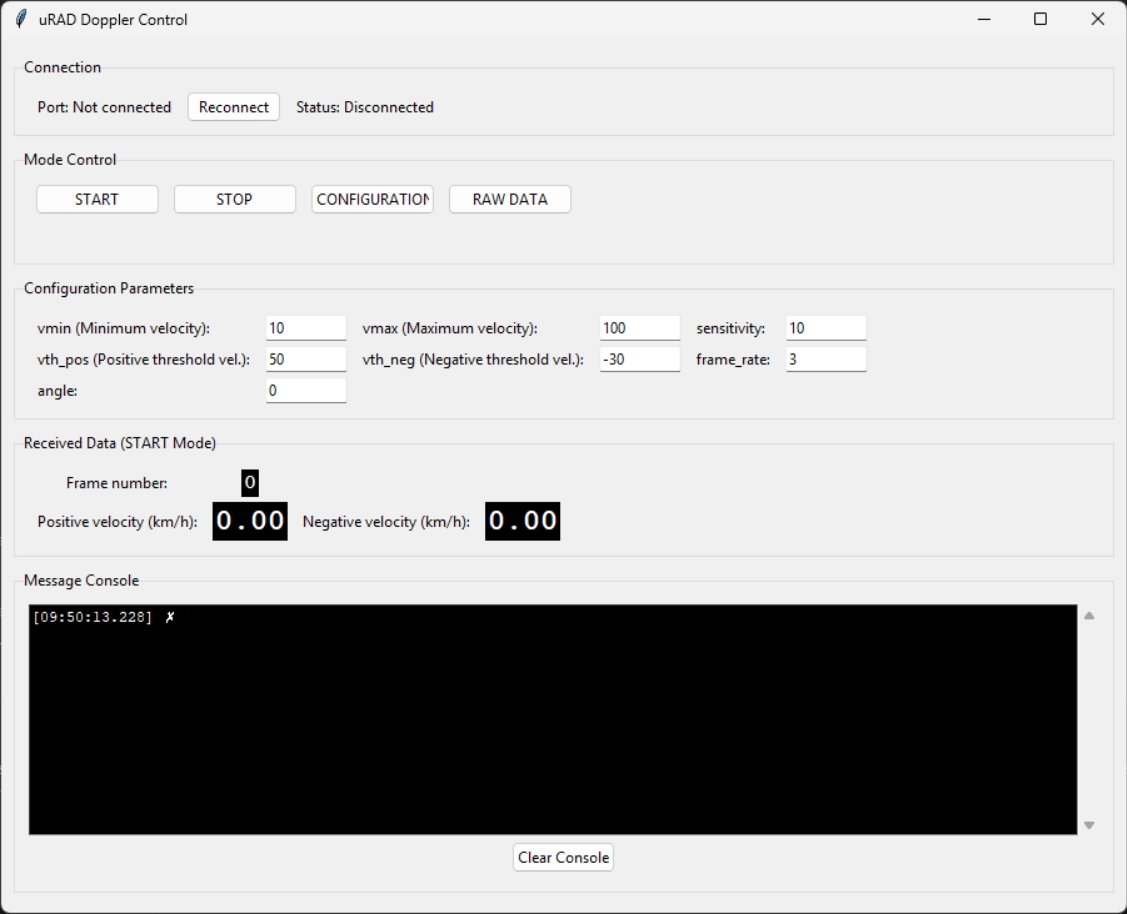 Análisis avanzado con datos RAW I/Q del sensor uRAD Doppler